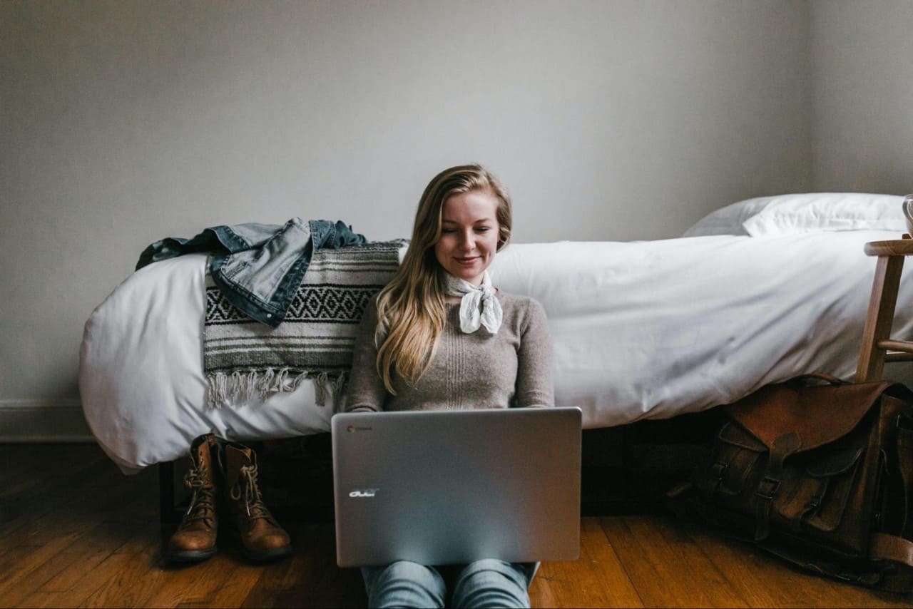 high schoolers in an online summer program
